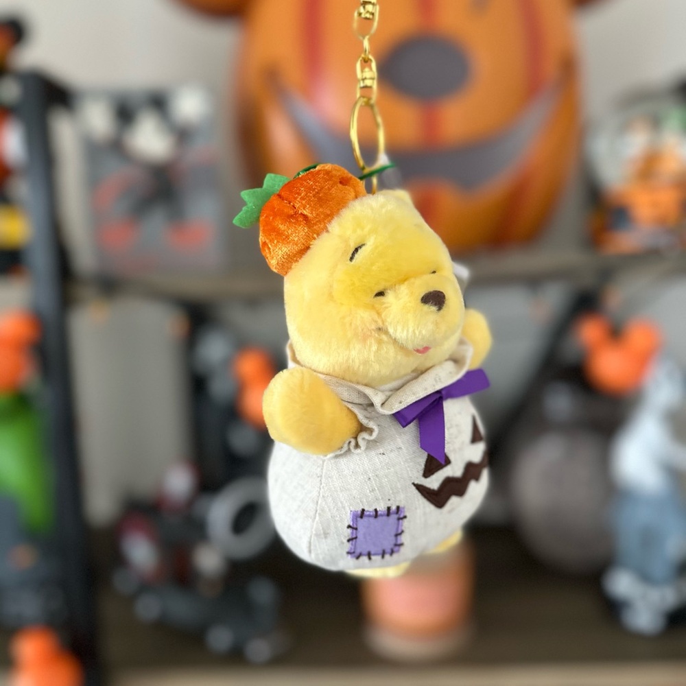 NWT Tokyo Disney Halloween 2025 Winnie the Pooh Candy Costume Plush Keychain - Picture 2 of 5